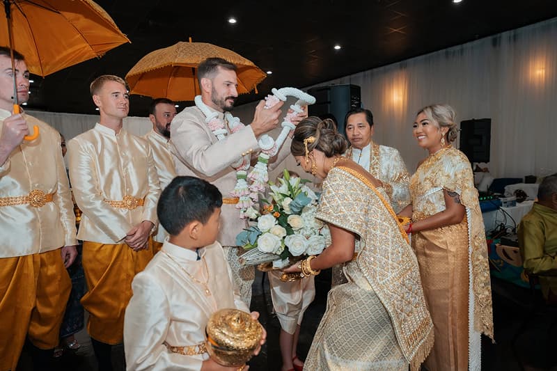 Khmer wedding flower garland