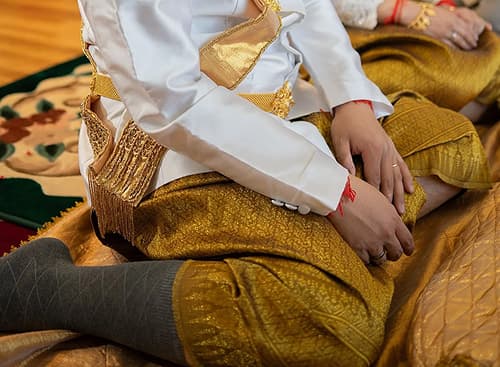 Khmer wedding seating